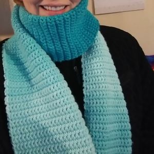 Aqua Ombre Scarf